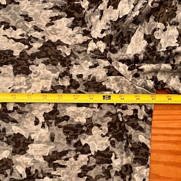 Ruby Rd Denim Blue Camo Print Studded Top 3X - Picture 10 of 14